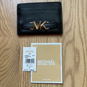 Michael Michael Kors Reed Pebbled Leather Card Holder